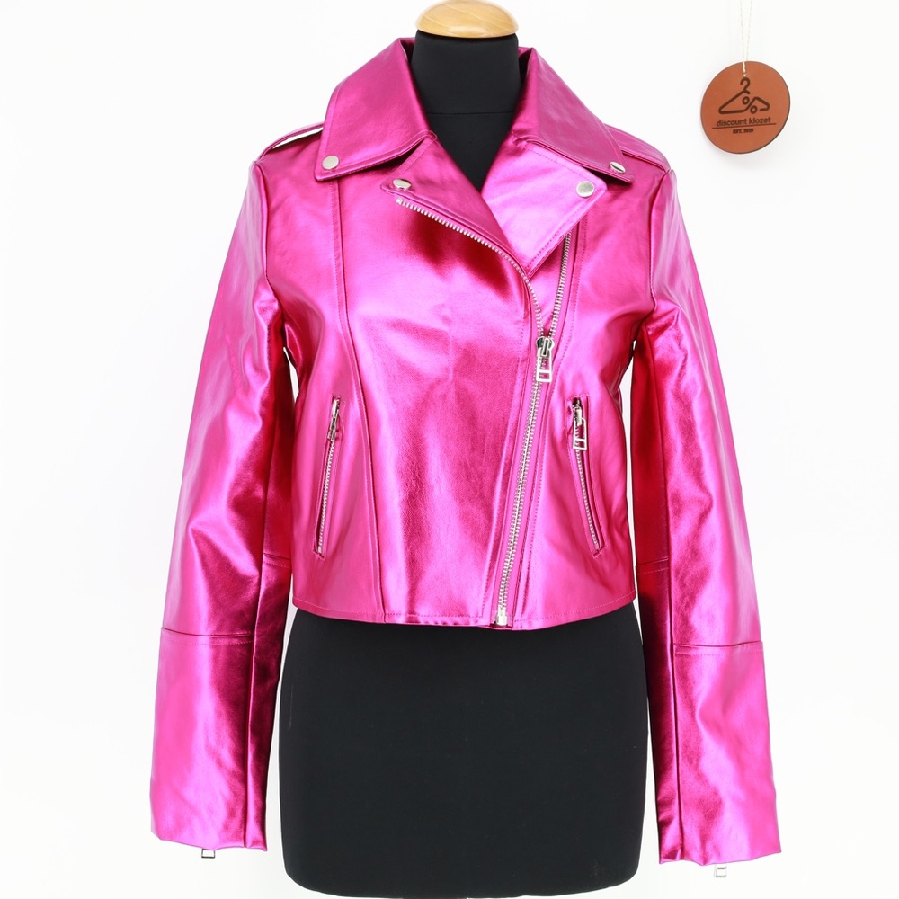 7 FOR ALL MANKIND Faux Leather Moto Jacket Baddie